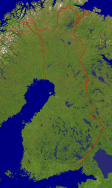 Finland Satellite + Borders 716x1200